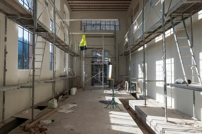 rénovation d'un bâtiment professionnel