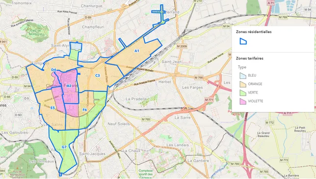 stationnement clermont ferrand 