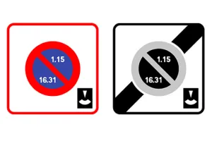 panneau-zone-stationnement-alternance-semi-mensuelle-disque