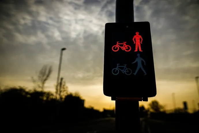 Feu rouge pour vélo