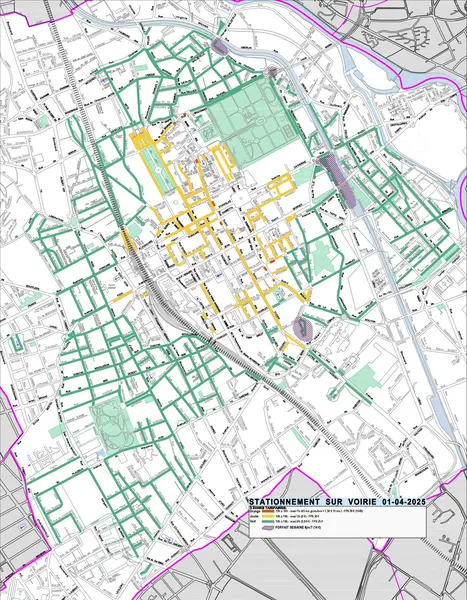 Le plan de stationnement à Nancy